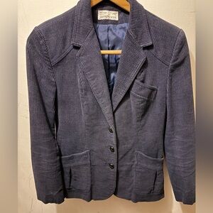 Navy Corduroy Blazer